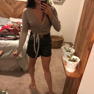 Boutique tie crop top